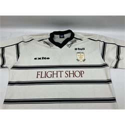Hull F.C. memorabilia; Thirteen shirts, late 1980s to c2015 including 1998 Hull FC/Hull Sharks home shirt; and one Hull F.C. jacket; various sizes; used and unused