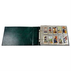 Two albums of cigarette cards, including railway, travel, African, sporting and sightseeing examples