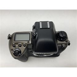 Nikon F5 50th Anniversary Model camera body, serial no. 3116231, with neck strap and original presentation box 
