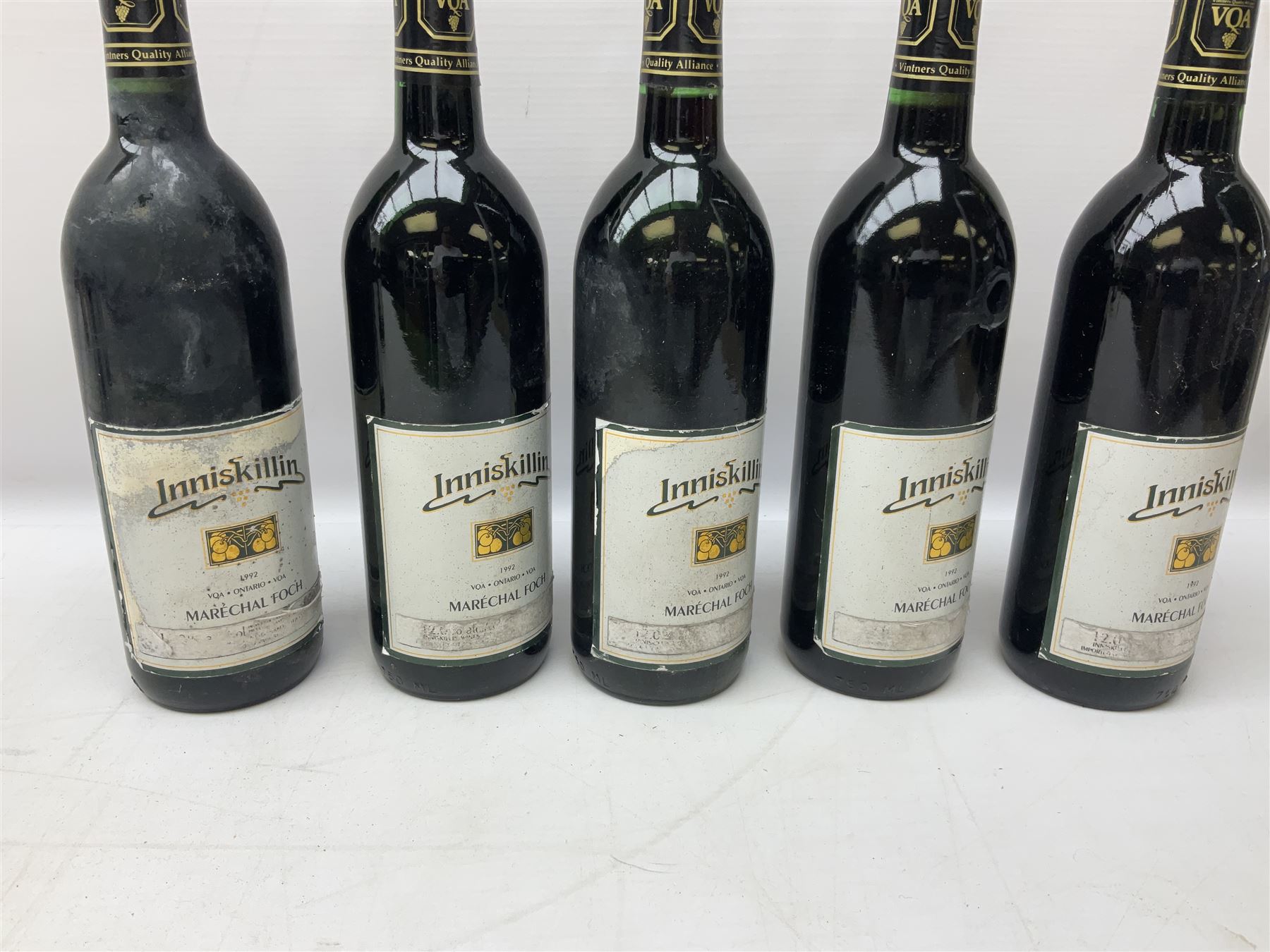 Mixed alcohol including two bottles Rully 1992 La Chaume, 75cl, 13% vol, Chateau Vieux Doumayne 1989 Saint-Emilion Grand Cru, 75cl, 12% vol, five bottles Krausen Keller Liebfraumilch Rheinhessen, five bottles Inniskillin 1992 Marechal Foch etc