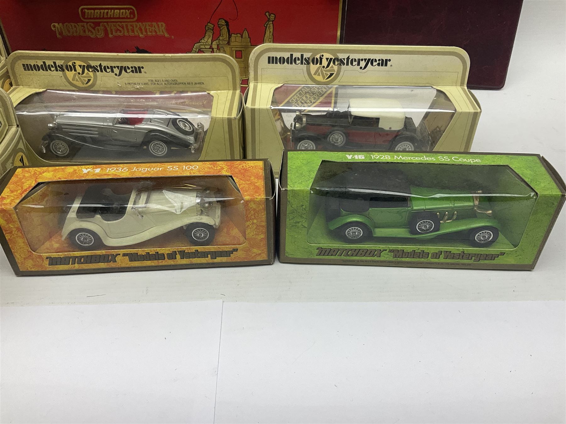 Matchbox - approximately sixty Models of Yesteryear to include special edition 1820 Passenger Coach and Horses, limited editions 1894 Aveling-Porter Steam Roller, 1829 Stephensons Rocket and 1905 Fowler Showman’s Engine; older models from the 1970s such as Y-1 1911 Model ‘T’ Ford, and a large quantity of modern models with reference materials in folder; mostly boxed 