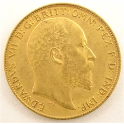  King Edward VII 1905 gold half sovereign  
