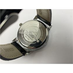 Four gentlemans wristwatches including Seiko Kinetic 50M, Pulsar, Sekonda and Constantin Quartz, boxed, together with a ladies Accurist wristwatch