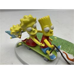 Five Coalport The Simpsons character figures, comprising limited edition Mush, no 1517/4000, Sideshow Mel Gets Fired, The Gift of Maggie, Will Work for Duff, Two to Tango, all boxed