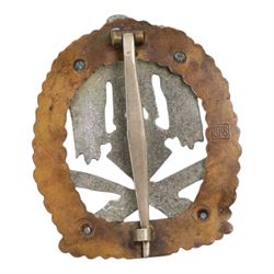 WWII German Third Reich General Assault Badge for 100 engagements, marked JFS, H6cm