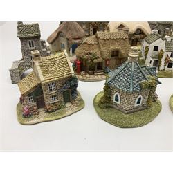 Seventeen Lilliput Lane models, to include The Dalesman, Windy Ridge, Cat Coombe Cottage, Granny Smiths, ect, all with deeds and original boxes (17)