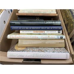 Collection of books, to include British Birds by F.B Kirkman and F.C.R Jourdain, five volumes of Time Life The Seafarers, books on embroidery etc, in four boxes 