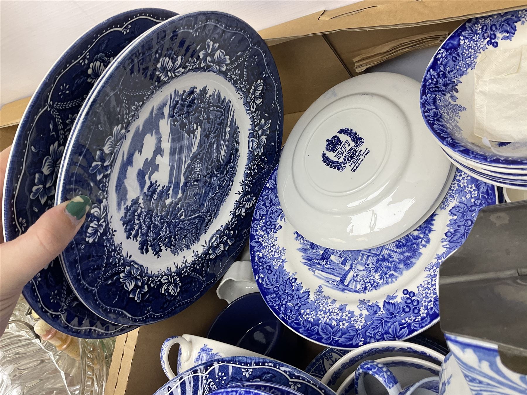 Quantity of ceramics and glassware to include Goss crested ware and