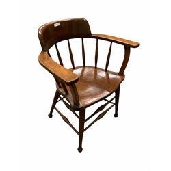 Early 20th century oak desk chair 