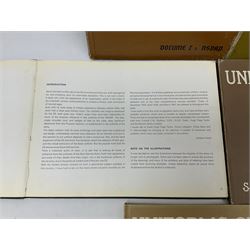 Military Collectors Service: set of three books on WWII German uniforms and badges; and Mollo Andrew: Uniforms of the SS. Volumes 1,4,5,6 & 7 (8)