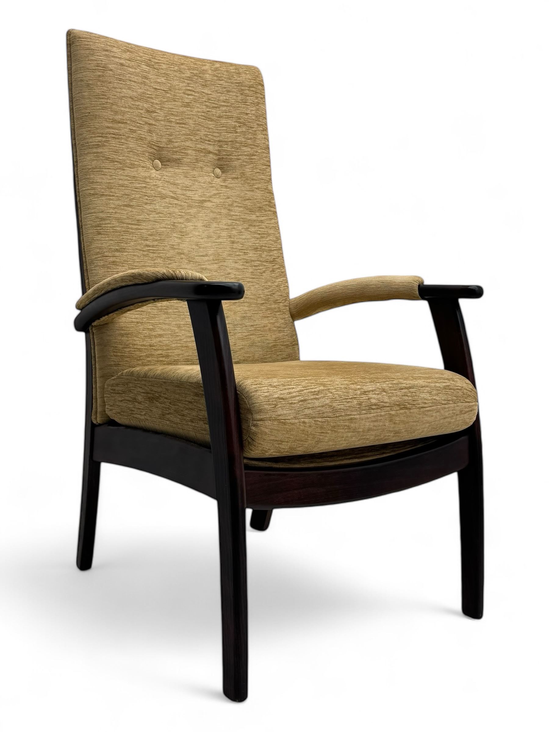 Cintique - late 20th century hardwood-framed easy chair 