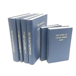  Scott (Captain Robert F.): The Diaries of Captain Robert Scott. A Record of the Second Antarctic Expedition 1910-1912. Six volumes. University Microfilms Ltd, 1968. Original blue cloth. 4to & 8vo. Only facsimile edition of the entire expedition including Base Diaries, Sledging Orders, South Polar Times and Sledging Diaries. 6vols  