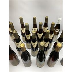 Mixed alcohol including Pieroth 1988 Bad Durkheimer Feuerberg 750ml, 10%vol, Ausbruch Muskat-Ottonel 1989 Somlo 750ml, 10.5%vol, Pieroth Blue 1991 Qualitatswein Nahe 750ml, 9.5%vol etc, various contents and proofs, 36 bottles