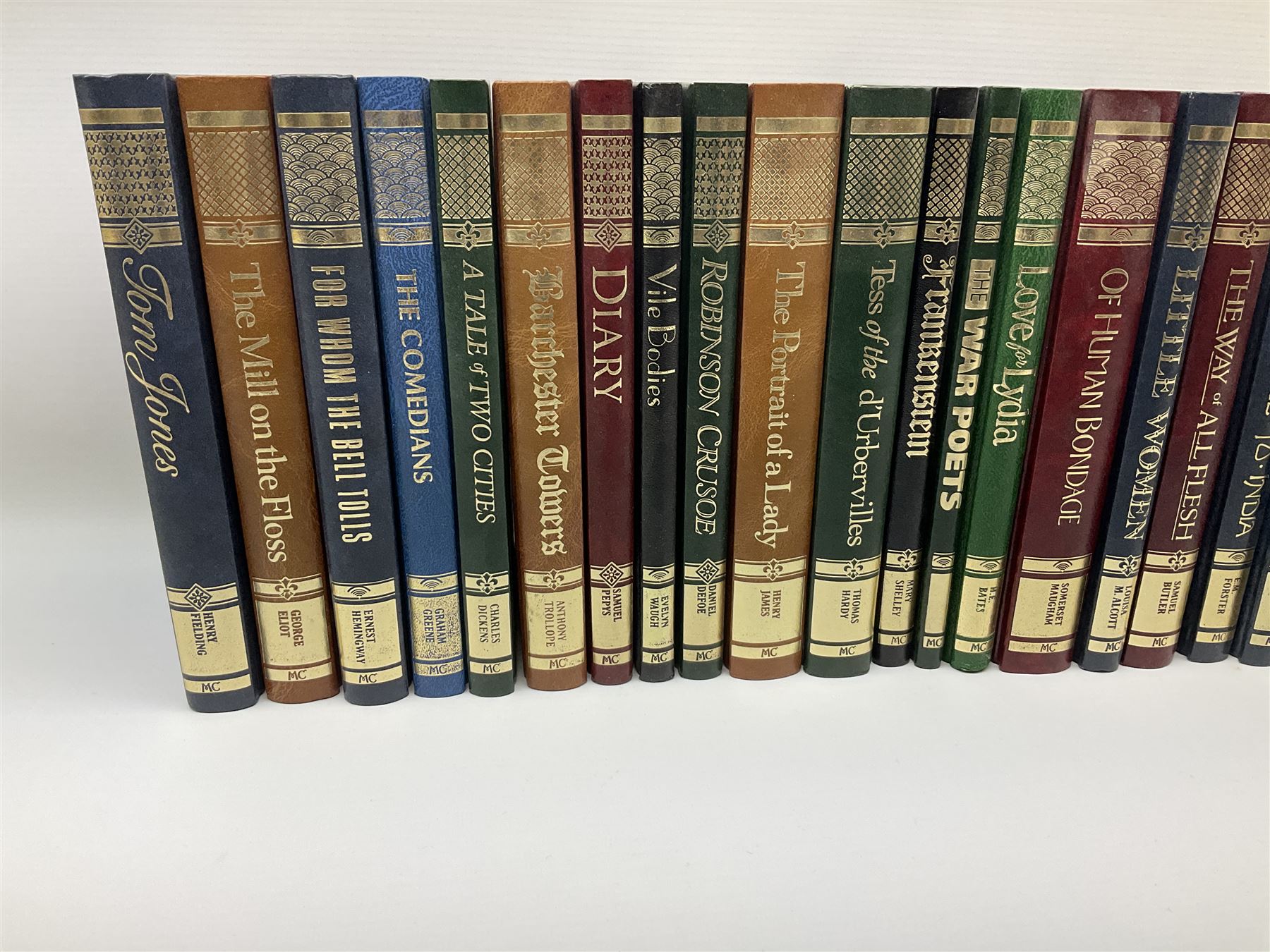Collection of volumes from 'The Great Writers Library' by Marshall Cavendish series, to include Tess of the d'Urbervilles, Little Women, For Whom the Bell Tolls, A Tale of Two Cities, Far from the Madding Crowd, Jane Eyre, etc. 