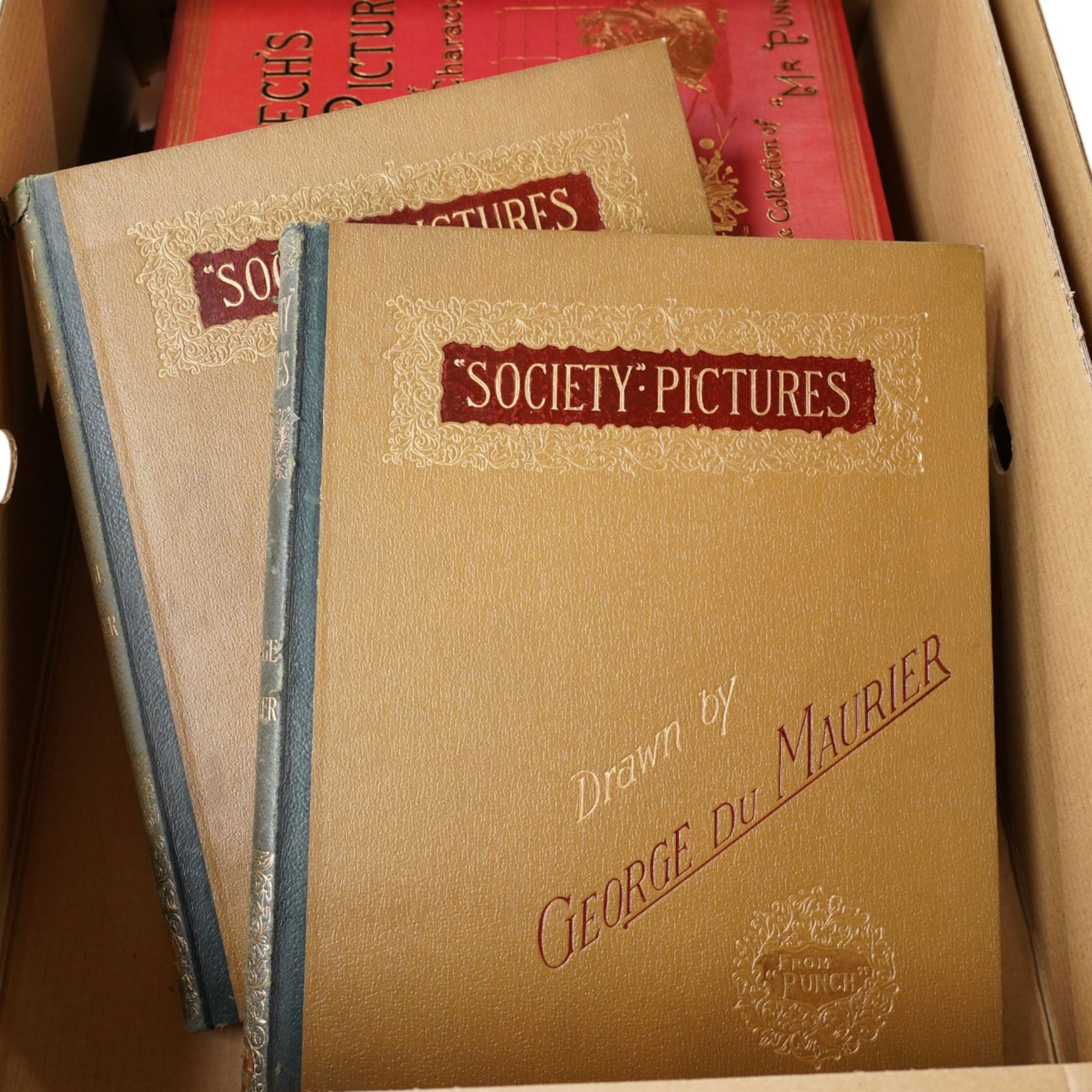 Society, Nobility and Peerage interest - Doyle, James E 'The Official Baronage of England' Vols. I, II and III, 'Debrett's Peerage Baronetage Knightage & Companionage' 1934, Burke's Peerage 1937 and 1952, Patson 'Social Caricature in the Eighteenth Century', 'John Leeche's Pictures of Life & Character' etc, contents in three boxes