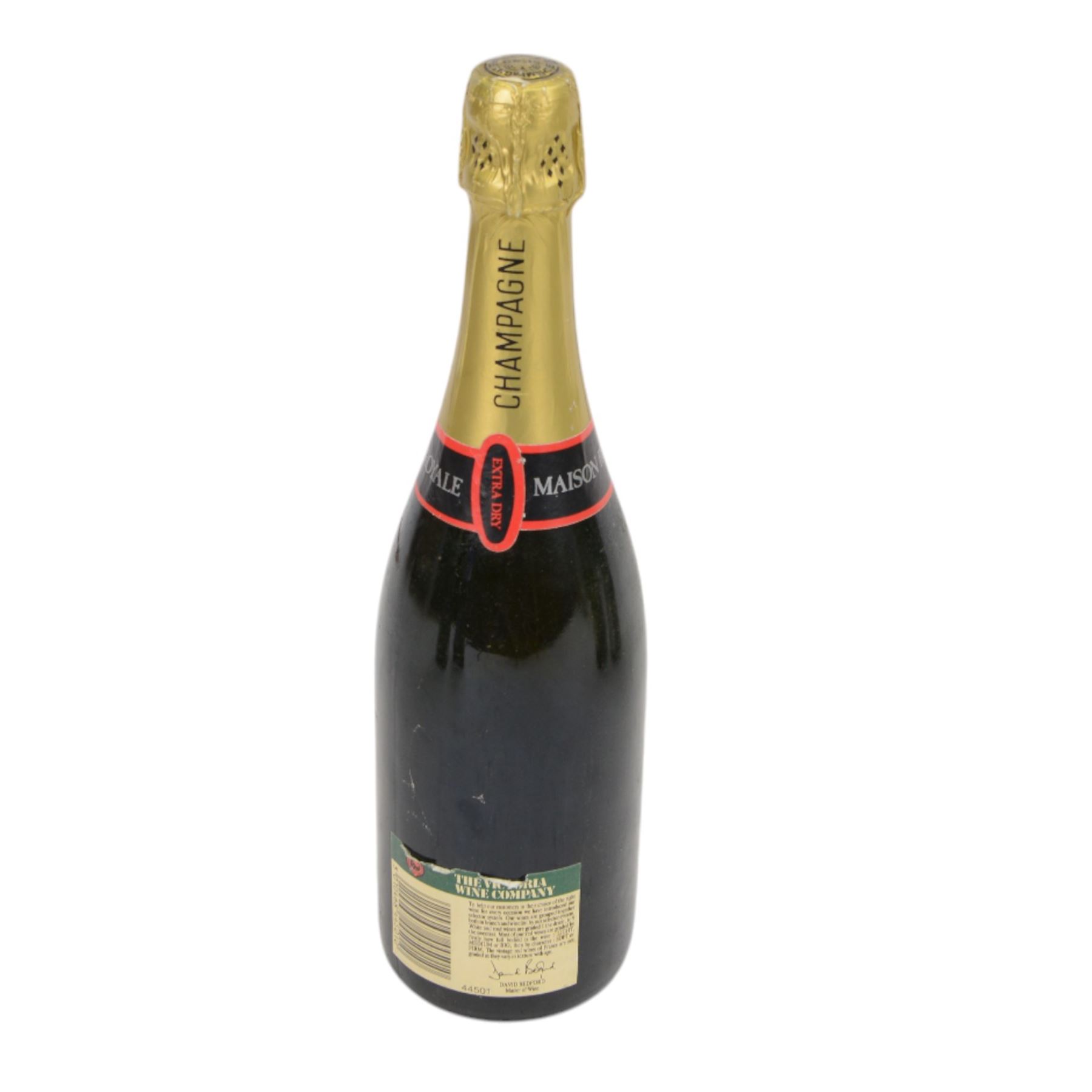 Mixed champagne, including Moet & Chandon, Maison Royale, Paul Langier and La Maison Du Champagne, together with and a bottle of Babycham, various contents and proof