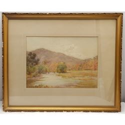 Cuthbert Rigby (British 1850-1935): Lake District Landscapes, two watercolours, one signed with indistinct monogram, the latter signed, 39cm x 54cm and 26cm x 36cm (2)