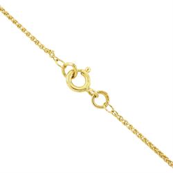 Fabergé 18ct gold enamel egg pendant, Ref. F-1310, green guilloche enamel egg, with hinged bail, designed by Victor Mayer for Fabergé, on 18ct gold wheat chain necklace, boxed with papers