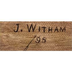 Joseph Witham (British 1832-1901): 'Landing Fish on the Coast of Holland - Scheveningen', oil on canvas signed and dated '98, titled inscribed and dated 1898 on the stretcher 40cm x 60cm