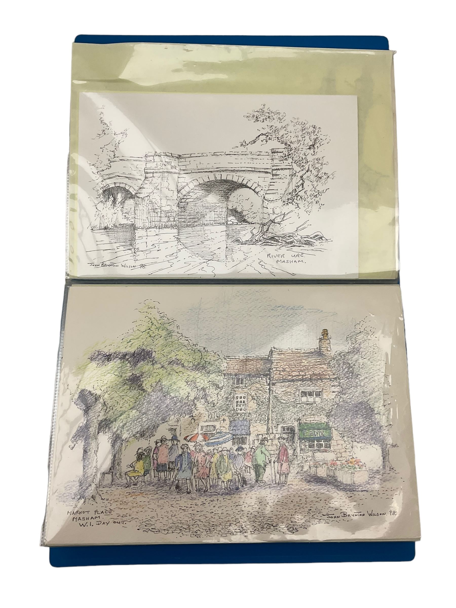 John Brunton Wilson (Yorkshire 20th century): Yorkshire Dales Views, collection of approximately 30 unframed watercolours, max 21cm x 29cm, together with another framed example 19cm x 24cm (qty)