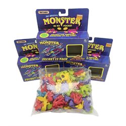 1990s Matchbox Monster in my Pocket - over seventy figures including full set of forty-three; and three empty Secret 12-Pack boxes