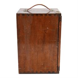 Mid 20th century W.Watson & Sons Ltd Service II microscope, no. 115096, in fitted carry case, originally sold by the Grant Museum of Zoology and Comparative Anatomy on behalf of the Department of Biology, University College London