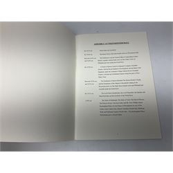 Queen's Silver Jubilee order of service for 'Ceremonial a thanks giving service at St Paul's Cathedral' and Westminster Abbey order of service for 'Funeral of Her Majesty Queen Elizabeth The Queen Mother'