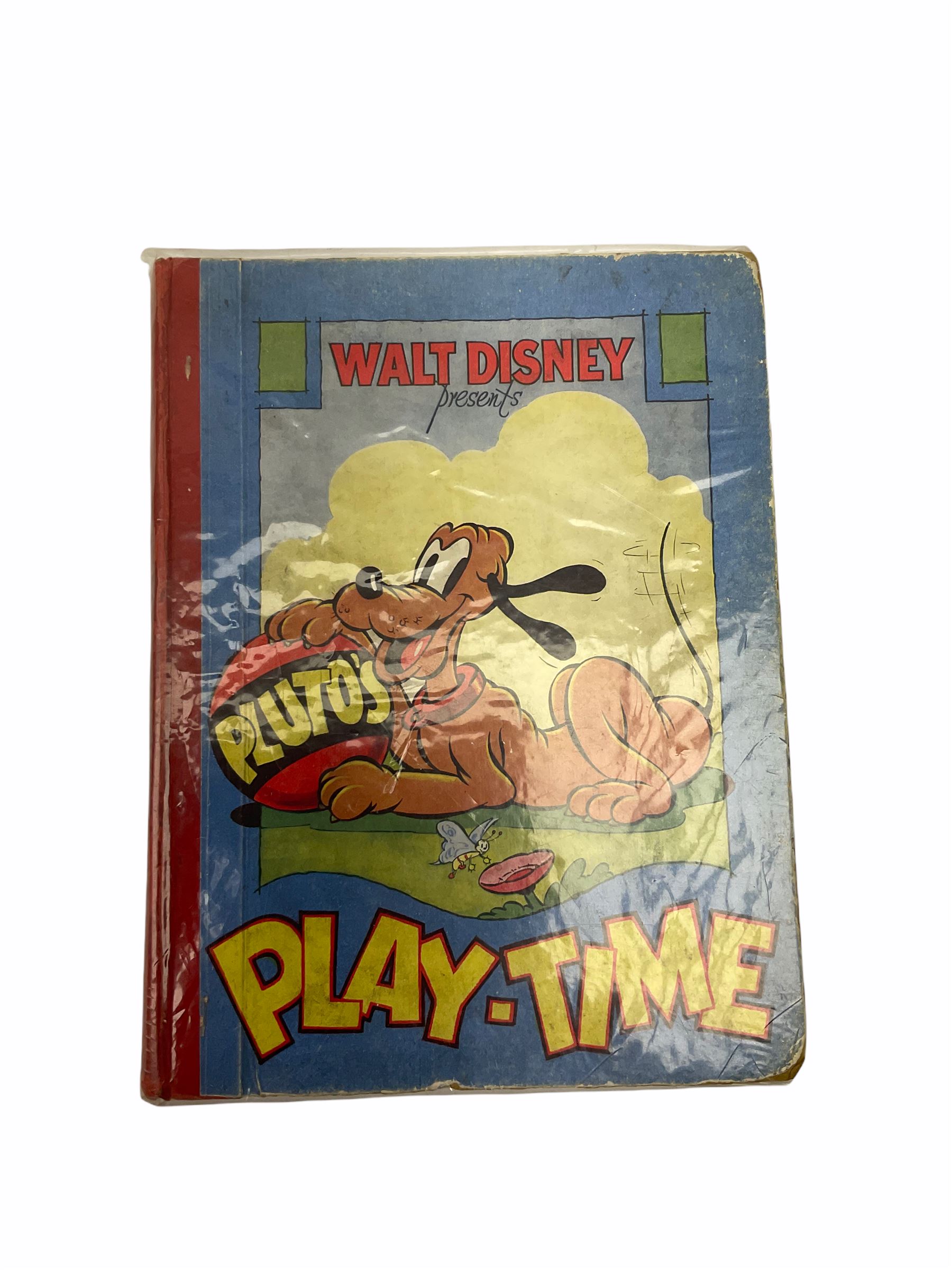 Thirteen illustrated children's books 1930s -1950s including The Magic-Beano Book 1945, Walt Disney's Pluto's Play-Time, Mr. Fox The Thief etc (13)