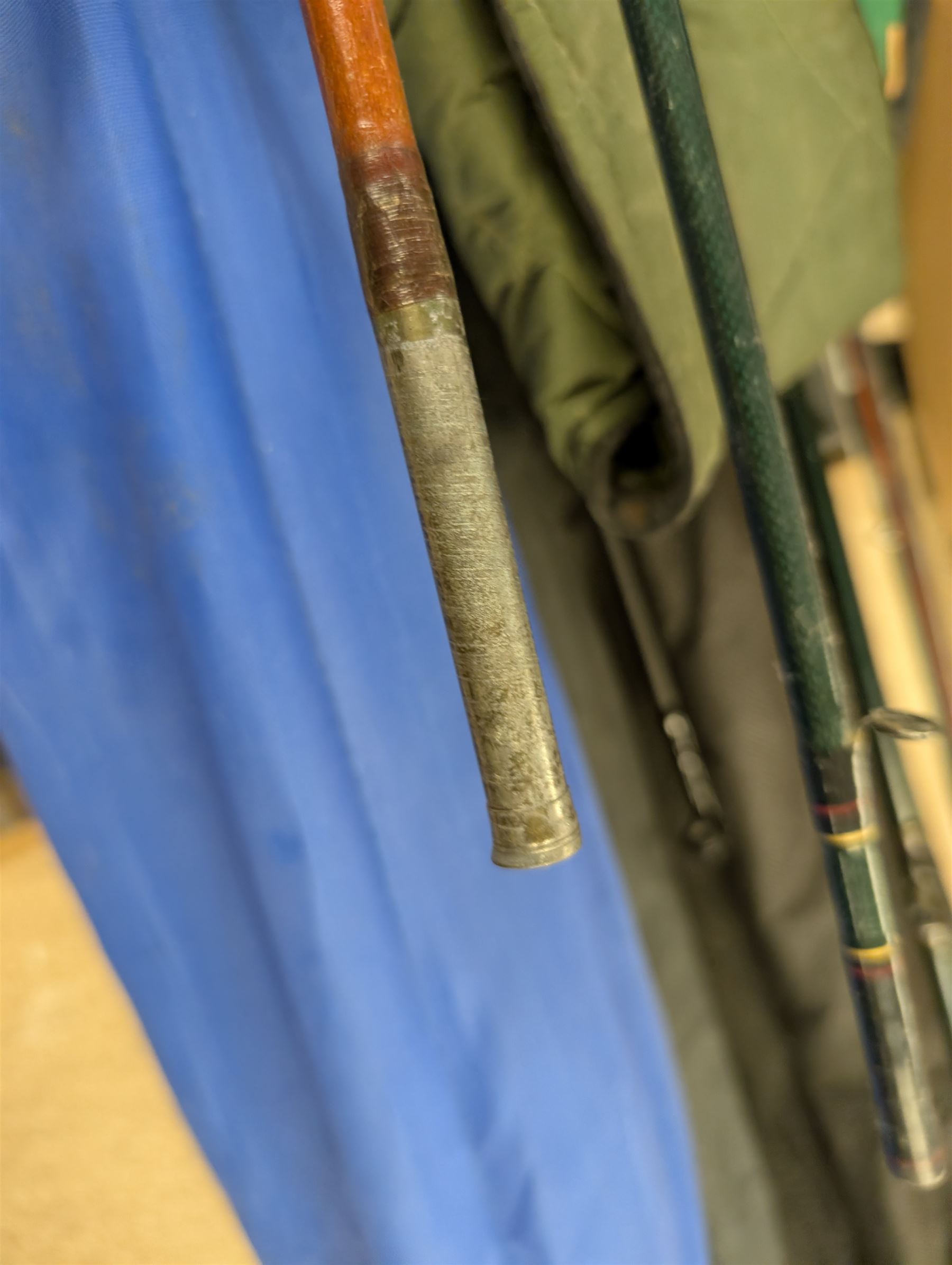 Fishing rods including Carson Elegance XI telescopic rod and a Maver Reality 10ft Match rod and reels including Selection Spin Pike, Matt Hayes Adventure Carp Reel and Shakespeare Omnix FD