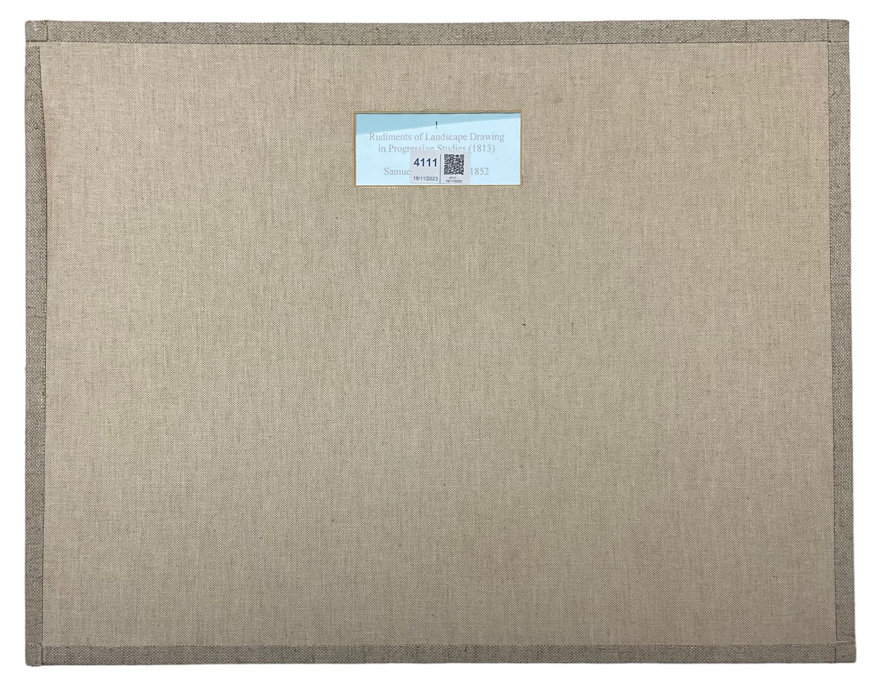 Samuel Prout (British 1783-1852): 'Rudiments of Landscape in Progressive Studies. Drawn, and Etched in Imitation of Chalk', collection of soft ground etchings pub. Rudolph Ackermann c.1813, each 36.5cm x 26cm, each mounted and bound in two bespoke folios