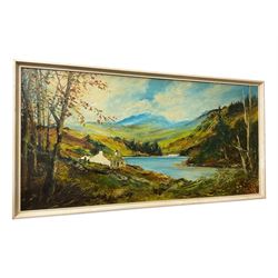 E Kilner: Scottish Landscape, oil on board signed and dated '71, 60cm x 121cm