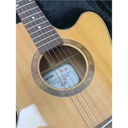 Ayres MCSM acoustic guitar designed by Gerard Gilet, Sitka Spruce, mahogany back and sides, in carrying case