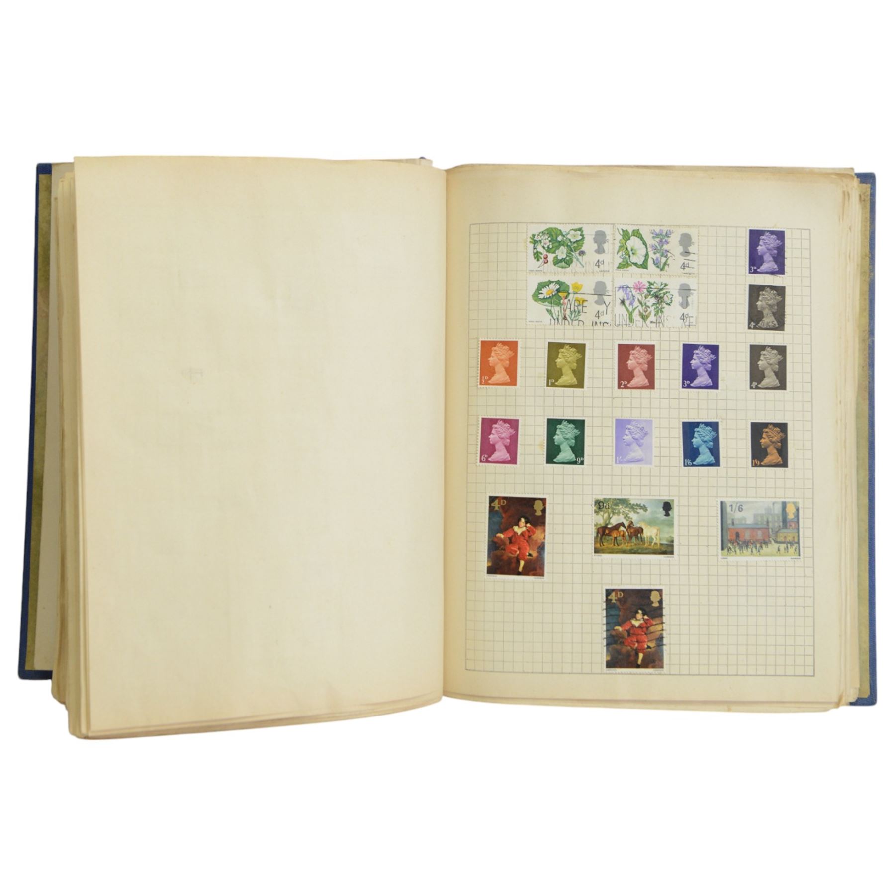 Great British and World stamps, including Portugal, Spain, Monaco, Vietnam etc, housed in various albums or folders and loose, in two boxes