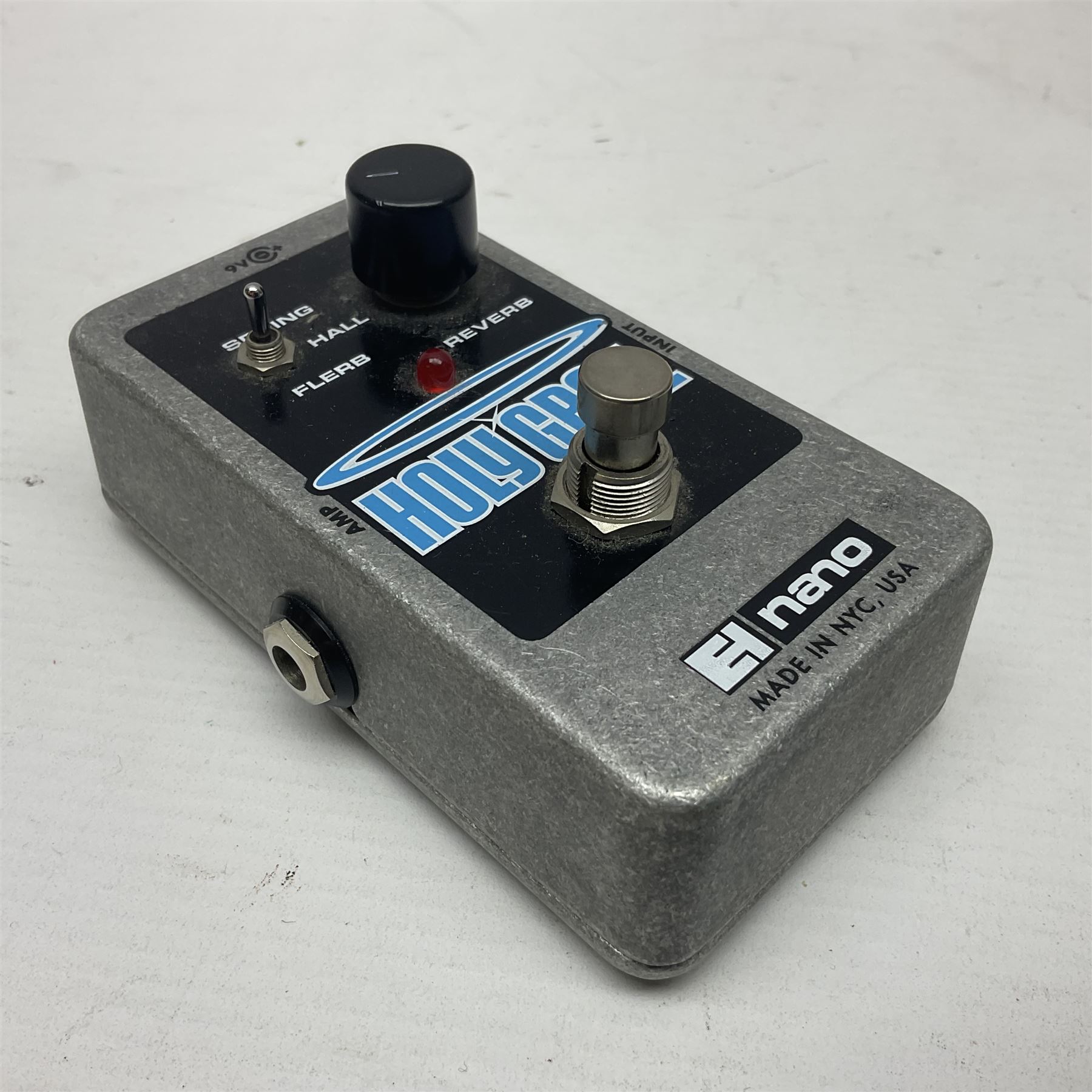 Electro Harmonix Nano Holy Grail guitar pedal and an Electro Harmonix Switch Blade channel selector