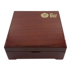 Captain Cook gold proof three coin series, comprising 2018, 2019 and 2020 dated gold proof two pound coins, all three housed together in a Royal Mint presentation box, the individual boxes and certificates are also present
