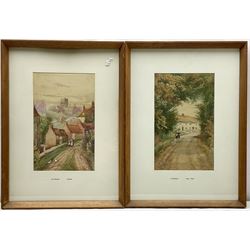John Wynne Williams (British fl.1900-1920): 'Forge Valley' and 'Paradise', pair watercolours signed, titled on mount 33cm x 20cm (2)