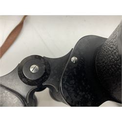 Eleven pairs of binoculars, to include Zeiss Wetzler 20x50, Taylor-Hobson Bino Prism No.2 Mk.III military stamped 1943 with broad arrow,  Swift Tecnar 16x50, J.T Coppock Oceanic Bloomed 10x50, Hensoldt Wetzlar Dialyt 7x42 etc