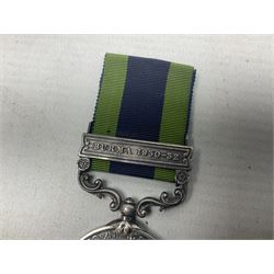 George V India General Service Medal with Burma 1930-32 clasp awarded to 4983 Sep. L. Achhman 1-17 Dogra R.; with ribbon