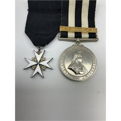 St John's Ambulance Brigade Service medal of the Order of St John and Order of St John enamelled badge