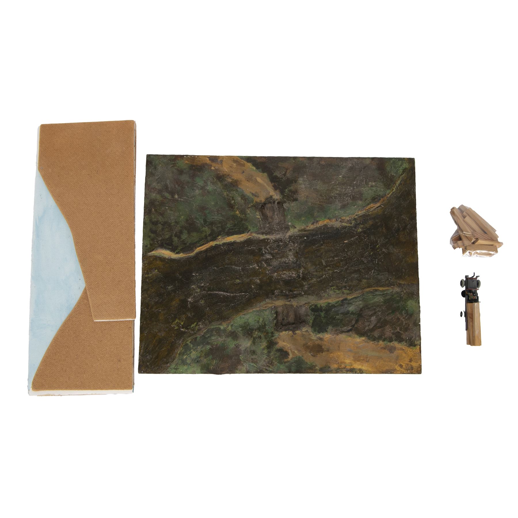 Ernst Plank; Pontoon diorama, with three wagons, pontoon boats, wooden planks and joints with all passengers and drivers, circa 1912, diorama is displayed in book Ernest Plank Miniatures; Vehicles, Transport Toys & Accessories by Jeff Carpenter pages 29 and 30  