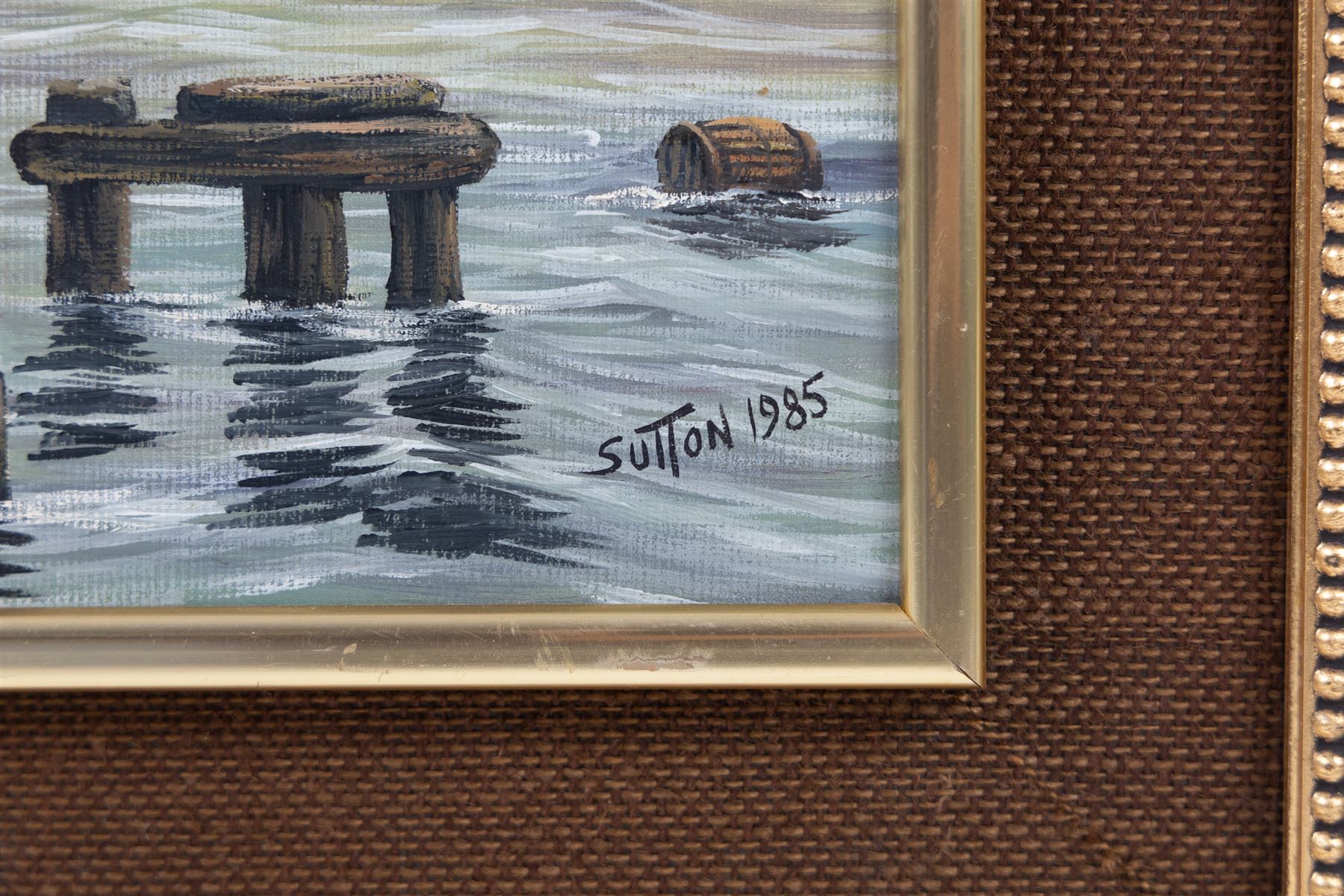 Keith Sutton (British 1924-1991): 'Malabar - Blackwall Frigate' and 'Royal Sovereign', two oils on canvas board signed and dated 1984 and 1985, in matching frames, 50cm x 40cm