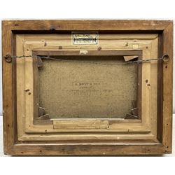 Duncan Cameron (Scottish 1837-1916): 'Arran from the Ayrshire', oil on canvas signed, original title label verso 24cm x 34cm 
Provenance: private collection, purchased John Swan Limited Auctioneers 28th November 2013 Lot 46