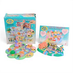 Bluebird Polly Pocket 1991 Dream World playset, with six original dolls and  pig, dog, pon...