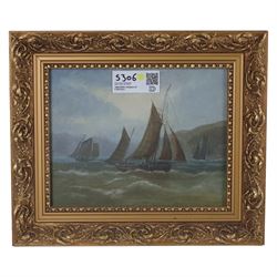 Edward King Redmore (Hull 1860-1941): Yarmouth Boats, pair oils on board signed 19cm x 24cm (2)