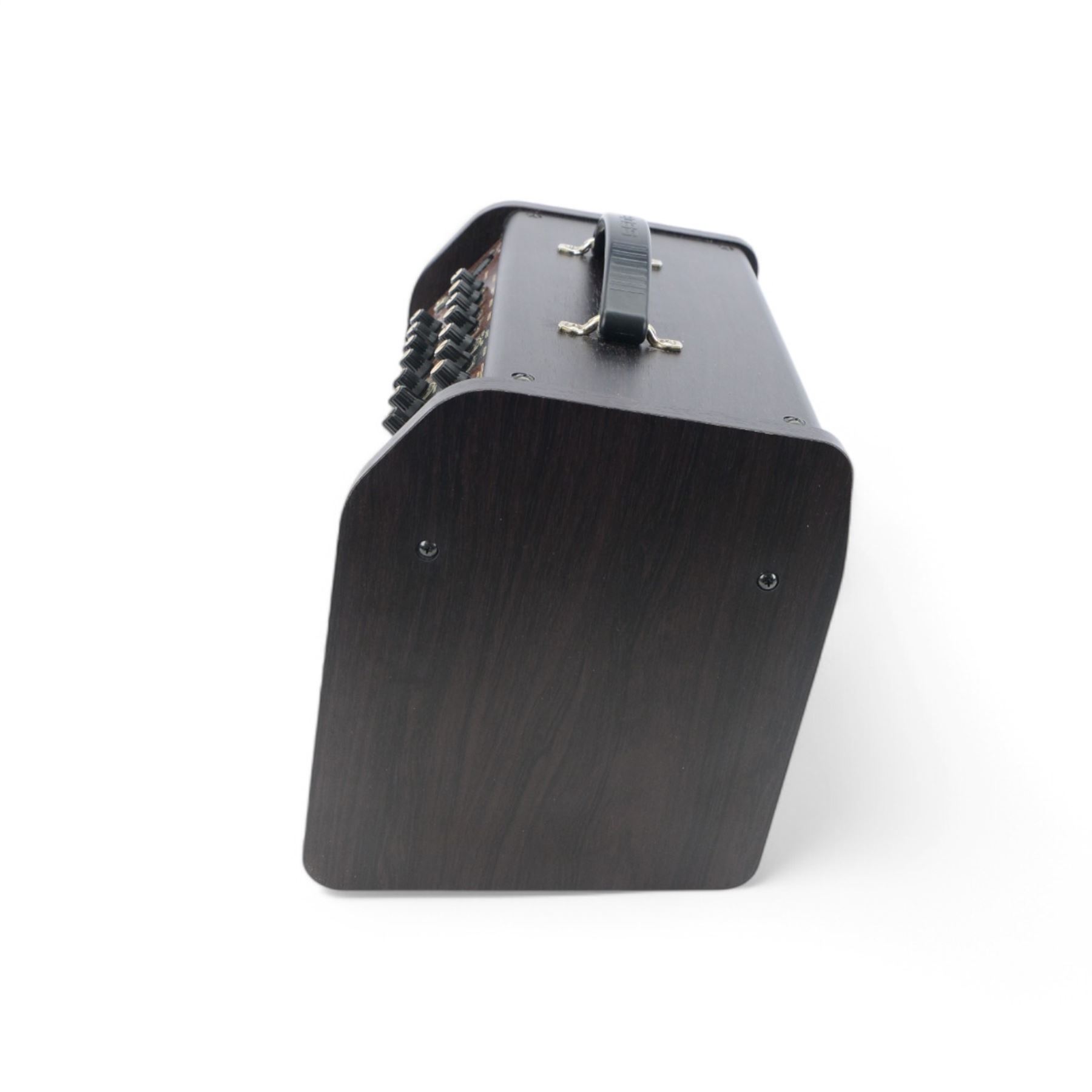 Boss Acoustic Singer Live LT 60 watt amplifier, together with a Shure SM57 Dynamic microphone, in case with instructions