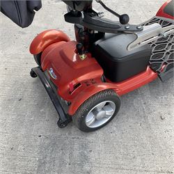 Four wheel electric mobility scooter in orange with keys and charger  - THIS LOT IS TO BE COLLECTED BY APPOINTMENT FROM DUGGLEBY STORAGE, GREAT HILL, EASTFIELD, SCARBOROUGH, YO11 3TX