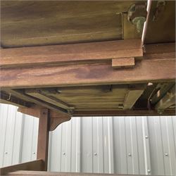 Teak extending garden table  - THIS LOT IS TO BE COLLECTED BY APPOINTMENT FROM DUGGLEBY STORAGE, GREAT HILL, EASTFIELD, SCARBOROUGH, YO11 3TX