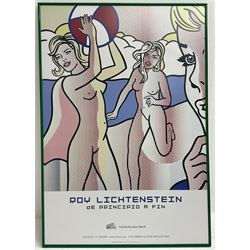Roy Lichtenstein (American 1923-1997): 'De Principio a Fin' (From Start to Finish), Fundación Juan March Madrid exhibition poster pub. 2007, 97cm x 67cm