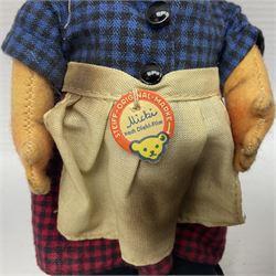 Steiff - Hedgehog family comprising Mecki, Micki, Macki and Mucki; all bearing original swing tags with only Micki lacking the button label, tallest H17cm 