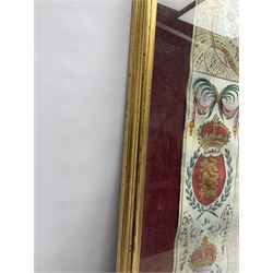 Large 18th century framed and glazed Indenture for King George III to George Rivers, Lord Rivers of Straths Saye, including frame H92.5cm L107.5cm